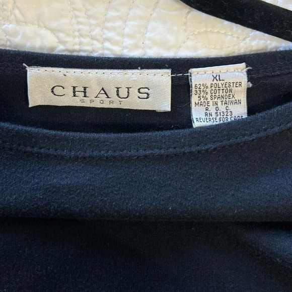 Chaus Sport Navy Sweater Dress. Size XL - Picture 3 of 5